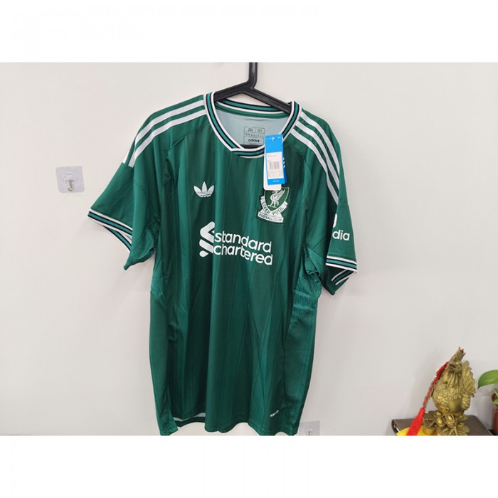 STOCK CLEARANCE [SIZE XXL] Liverpool Special Edition Green Jersey Version Short Sleeve-2493322