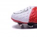 Hypervenom Phantom III DF FG Soccer Shoes-Red/White-826230