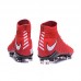 Hypervenom Phantom III DF FG Soccer Shoes-Red/White-826230