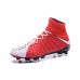 Hypervenom Phantom III DF FG Soccer Shoes-Red/White-826230