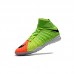 Hypervenom Phantom III DF TF Soccer Shoes-Red/Green-6518646