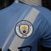 25/26 Manchester City Home Blue White Jersey Kit Short Sleeve (Player Version)-1244720