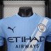 25/26 Manchester City Home Blue White Jersey Kit Short Sleeve (Player Version)-1244720