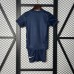 25/26 Kids Paris Saint-Germain PSG Home Navy Blue Kids Jersey Kit Short Sleeve (Shirt + Short)-3253735