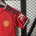 25/26 Kids Manchester United M-U Home Red Kids Jersey Kit Short Sleeve (Shirt + Short)-2036427