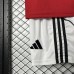 25/26 Kids Manchester United M-U Home Red Kids Jersey Kit Short Sleeve (Shirt + Short)-2036427