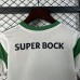 25/26 Kids Lisbon Home White Green Kids Jersey Kit Short Sleeve (Shirt + Short)-7886378