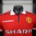 Retro 98/99 Manchester United M-U Home Red Jersey Version Short Sleeve (Player Version)-7742146