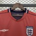 Retro 2002 England Away Red Jersey Version Short Sleeve-1957987