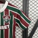 25/26 Kids Fluminense Home Red Green Jersey Kit Short Sleeve (Shirt + Short)-2988303