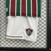 25/26 Kids Fluminense Home Red Green Jersey Kit Short Sleeve (Shirt + Short)-2988303