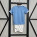 25/26 Kids Manchester City Home Blue Jersey Kit Short Sleeve (Shirt + Short)-2239390