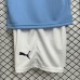 25/26 Kids Manchester City Home Blue Jersey Kit Short Sleeve (Shirt + Short)-2239390