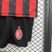 25/26 Kids AC Milan Home Red Black Jersey Kit Short Sleeve (Shirt + Short)-1526400