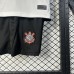 25/26 Kids Corinthians Home White Black Kids Jersey Kit Short Sleeve (Shirt + Short)-1235082