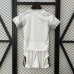 25/26 Kids Real Madrid Home White Kids Jersey Kit Short Sleeve (Shirt + Short)-8152638