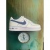 AIR FORCE AF1 Running Shoes-White/Blue Navy-4172651