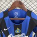Retro 04/05 Inter Milan Home Black Blue Jersey Version Short Sleeve-2192650