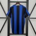 Retro 04/05 Inter Milan Home Black Blue Jersey Version Short Sleeve-2192650