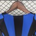 Retro 04/05 Inter Milan Home Black Blue Jersey Version Short Sleeve-2192650