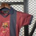 25/26 Kids Barcelona Special Edition Wine Red Black Kids Jersey Kit Short Sleeve (Shirt + Short)-4780613