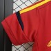 Retro 2012 Kids Spain Home Red Kids Jersey Kit Short Sleeve (Shirt + Short)-3736111