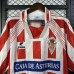 Retro 94/95 Gijon Home Red White Jersey Version Short Sleeve-9830823
