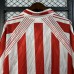 Retro 94/95 Gijon Home Red White Jersey Version Short Sleeve-9830823