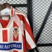 Retro 94/95 Gijon Home Red White Jersey Version Short Sleeve-9830823