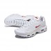 Air Max Plus TN Running Shoes-White/Red-2119482