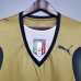 Retro 2006 Italy Golden Jersey Version Short Sleeve-9811090