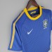Retro 2010 Brazil Away Blue Jersey Version Short Sleeve-7055774