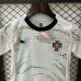 2025 kids Portugal Away White Green Kids Jersey Kit Short Sleeve (Shirt + Short)-9805759