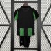 25/26 Kids Lens Away Green Black Kids Jersey Kit Short Sleeve (Shirt + Short)-9880546
