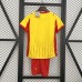 25/26 Kids Lens Home Yellow Red Kids Jersey Kit Short Sleeve (Shirt + Short)-1702924