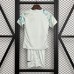 25/26 Kids Inter Milan Away White Blue Kids Jersey Kit Short Sleeve (Shirt + Short)-2181182