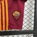 25/26 Kids Roma Home Wine Red Kids Jersey Kit Short Sleeve (Shirt + Short)-1889268