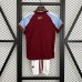 25/26 Kids Aston Villa Home Wine Red Kids Jersey Kit Short Sleeve (Shirt + Short)-4175761