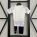 25/26 Kids Manchester United M-U Away White Purple Kids Jersey Kit Short Sleeve (Shirt + Short)-6256131