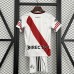 25/26 Kids River Plate Home White Red Kids Jersey Kit Short Sleeve (Shirt + Short)-2268196