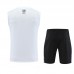 2025 Brazil White Gray Training jersey Kit Sleeveless Vest (Vest + Short)-9058232