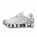 Air Max Shox TL Running Shoes-Silver/White-469531 Air Max Shox TL Running Shoes-Silver/White-469531