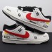 SB Dunk Low F40 Running Shoes-White/Red-489270 SB Dunk Low F40 Running Shoes-White/Red-489270