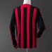 Retro 08/09 AC Milan Home Red Black Jersey Version Long Sleeve-6682612