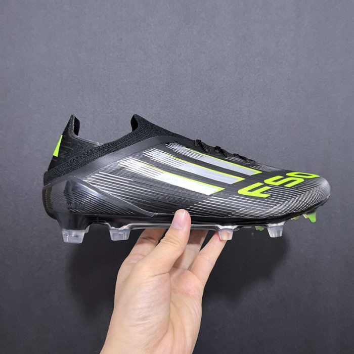 F50+ FG Soccer Shoes-Black/Green-5843852
