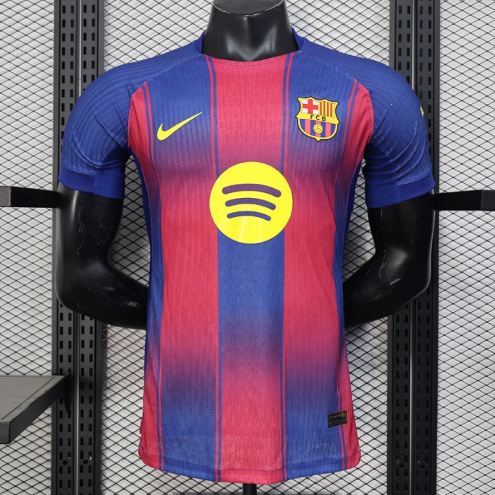 25/26 Barcelona Home Red Navy Blue Jersey Kit Short Sleeve (Player Version)-5225080