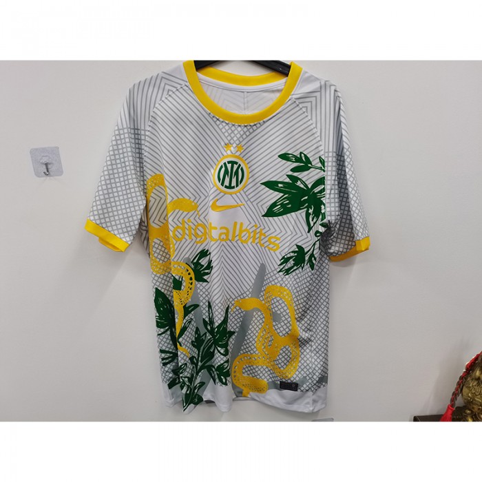 STOCK CLEARANCE [SIZE L] 24/25 Inter Milan Special Edition White Green Jersey Version Short Sleeve-7541445