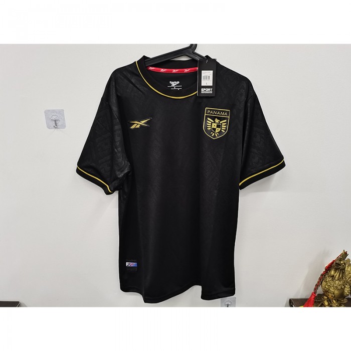 STOCK CLEARANCE [SIZE L] 2024 Panama Special Edition Black Jersey Version Short Sleeve-7721101
