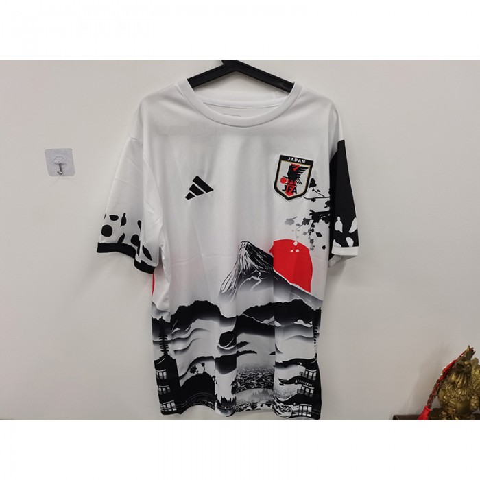 STOCK CLEARANCE [SIZE XL] 2024 Japan Special Edition Black White Jersey Version Short Sleeve-4032444