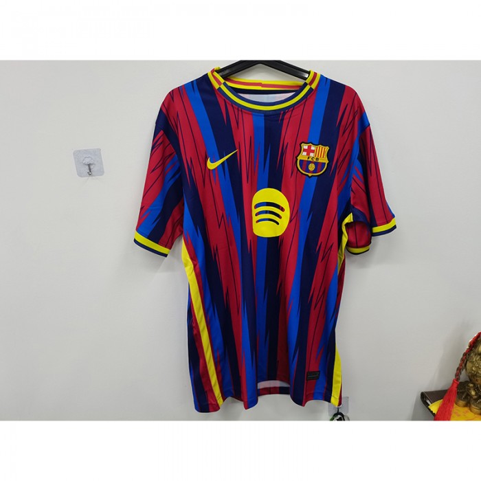 STOCK CLEARANCE [SIZE XL] 24/25 Barcelona Special Edition Red Navy Blue Jersey Version Short Sleeve-7530242